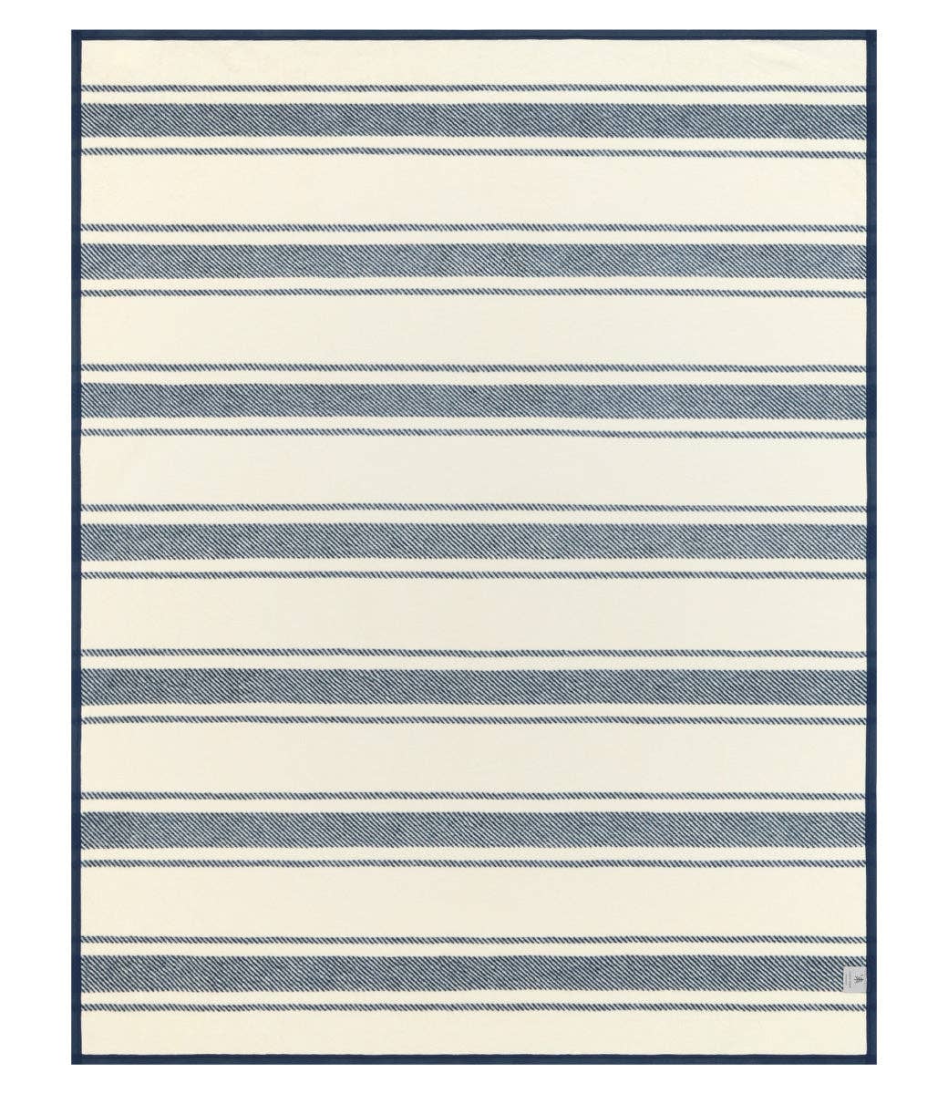 ChappyWrap Dockside Stripe Navy Blanket