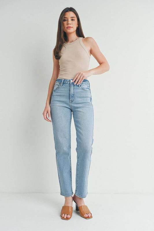 Light Denim Straight Leg