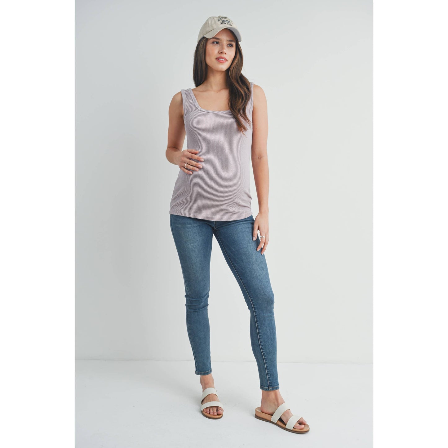 Dusty Pink Maternity Tank