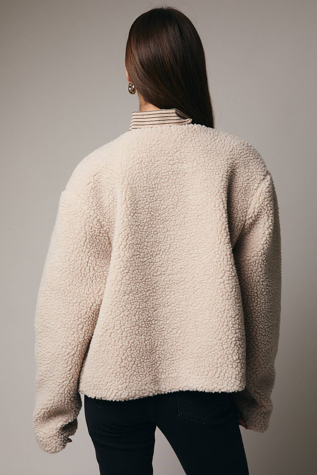 Oatmeal Sherpa Jacket