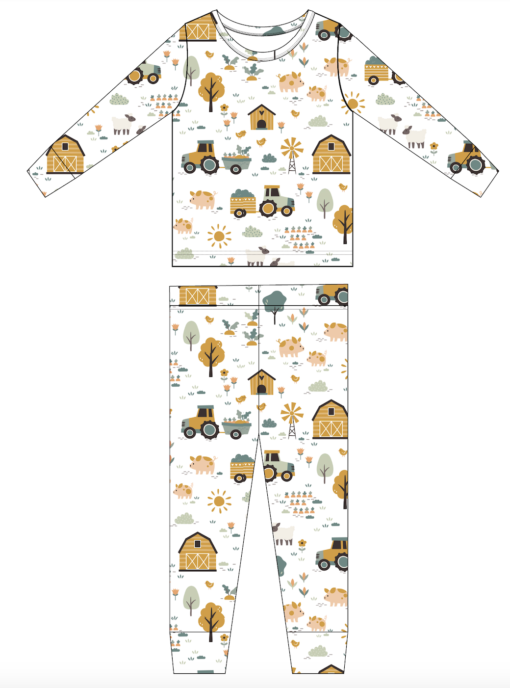 Kids Farm Friends Pajamas