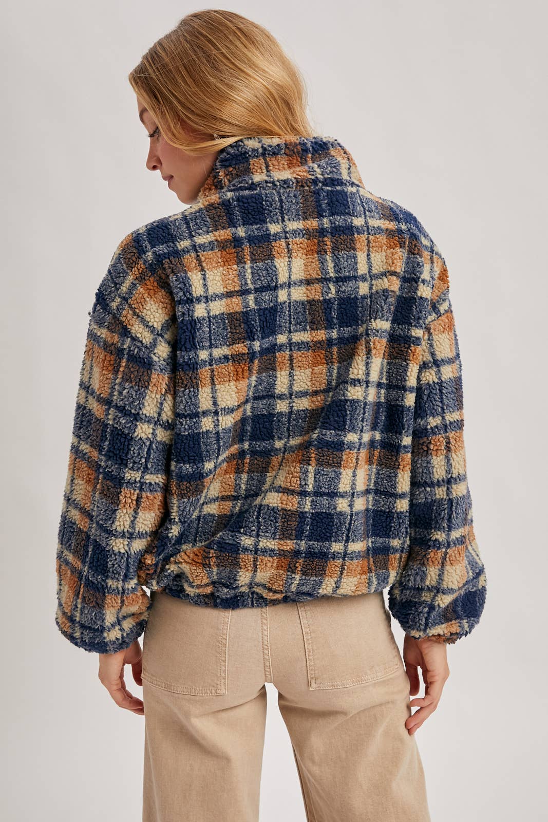 Plaid Fleece Pullover