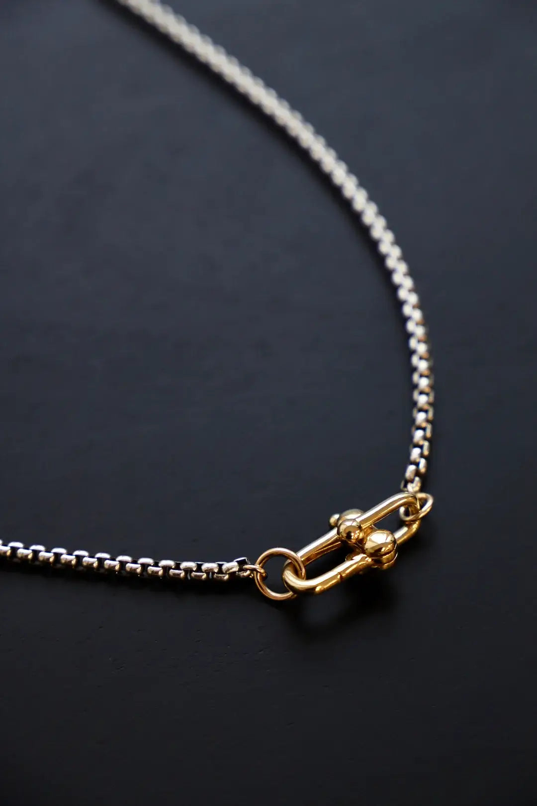 Silver/Gold Box Chain Necklace