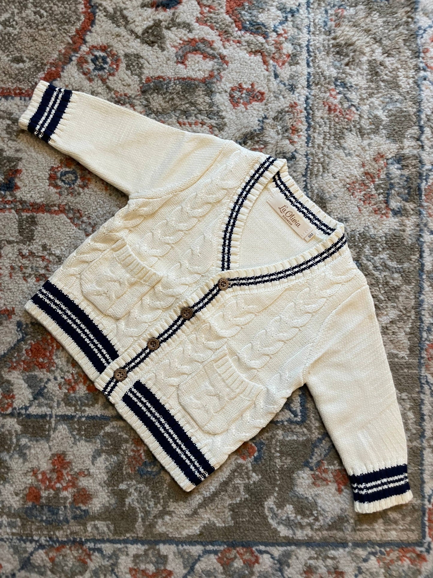 Kids Cream Cardigan