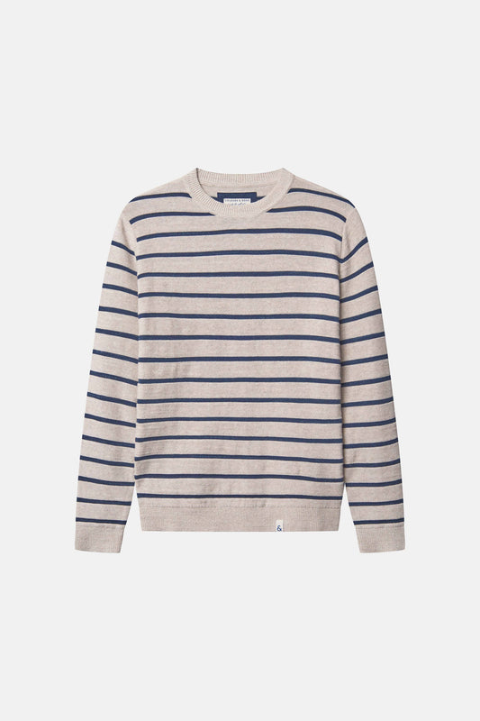 Navy Striped Sweater