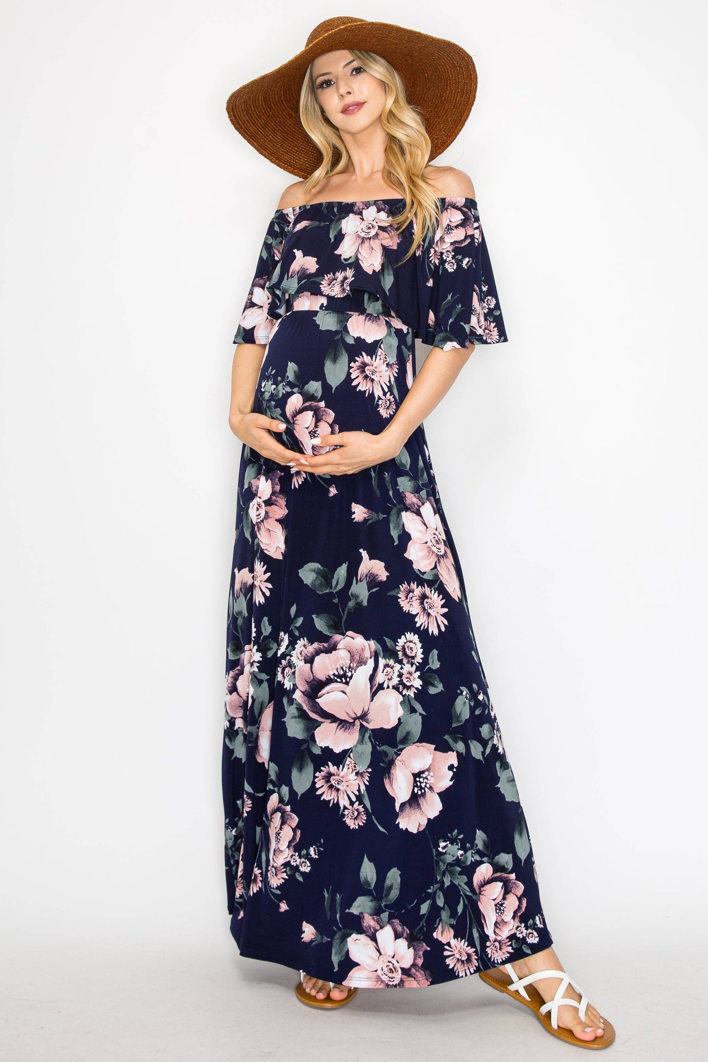 Floral Maxi Maternity Dress