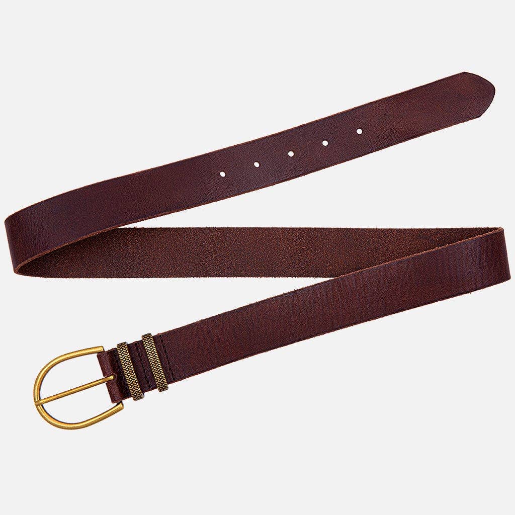 Pieta Leather Belt with Metal Keeper