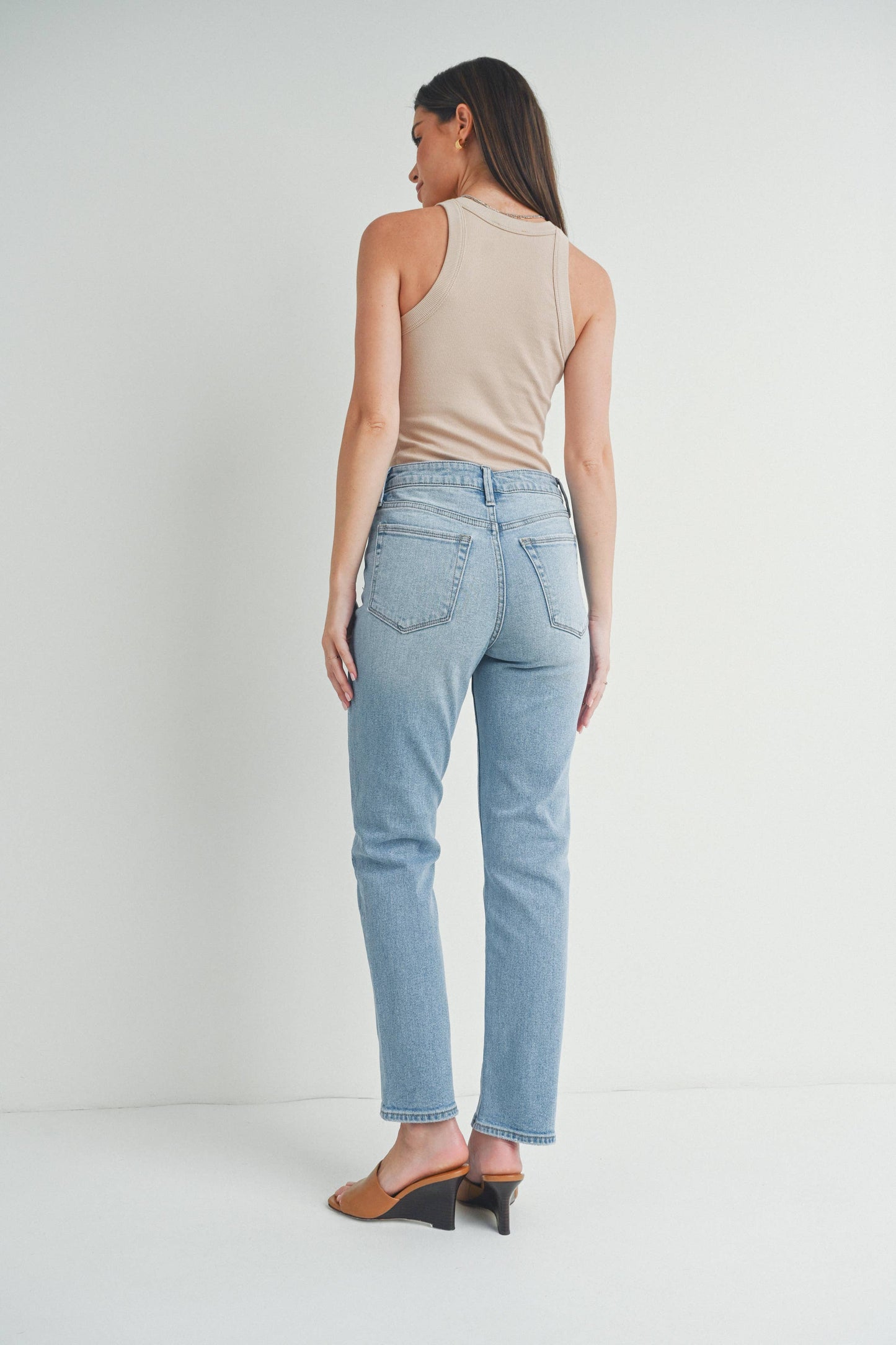 Light Denim Straight Leg