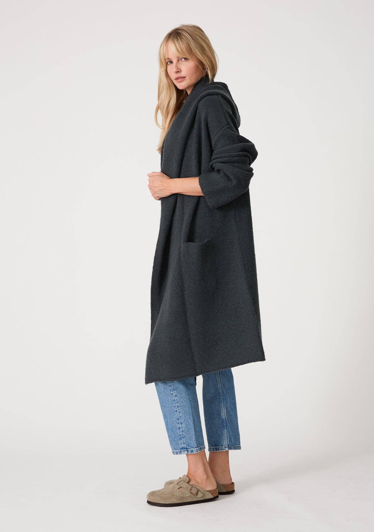 Oversized Hooded Cardigan