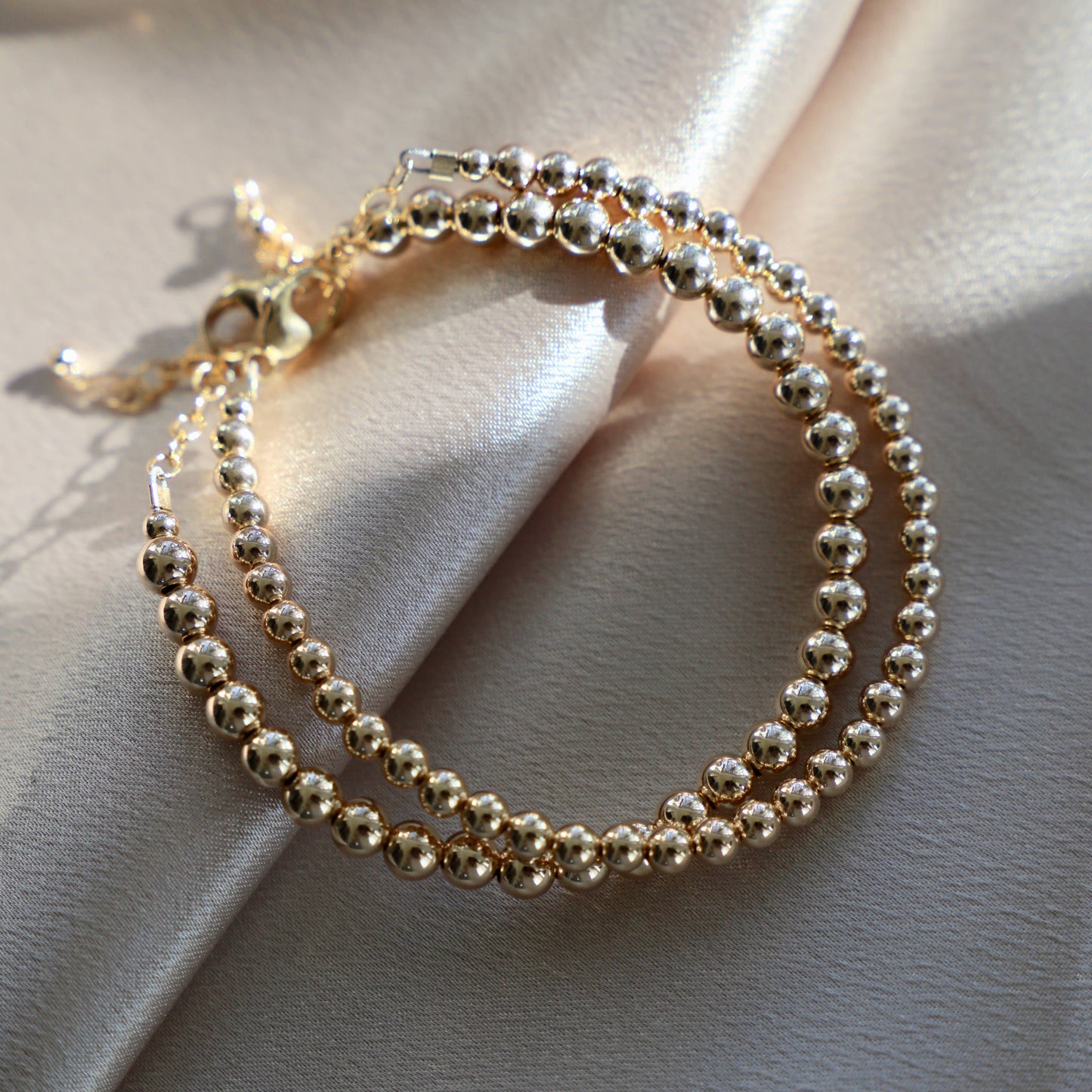 Gold Beaded Bracelets