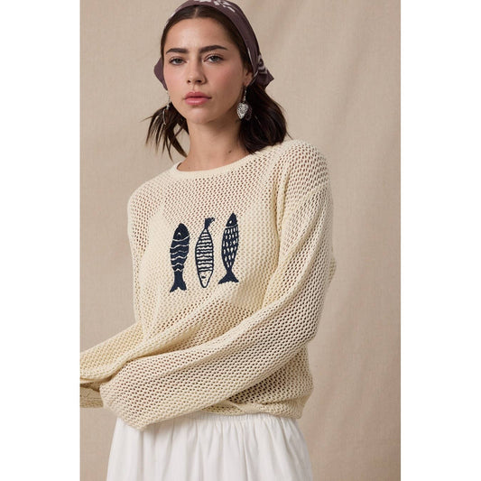 Fish Knit Sweater