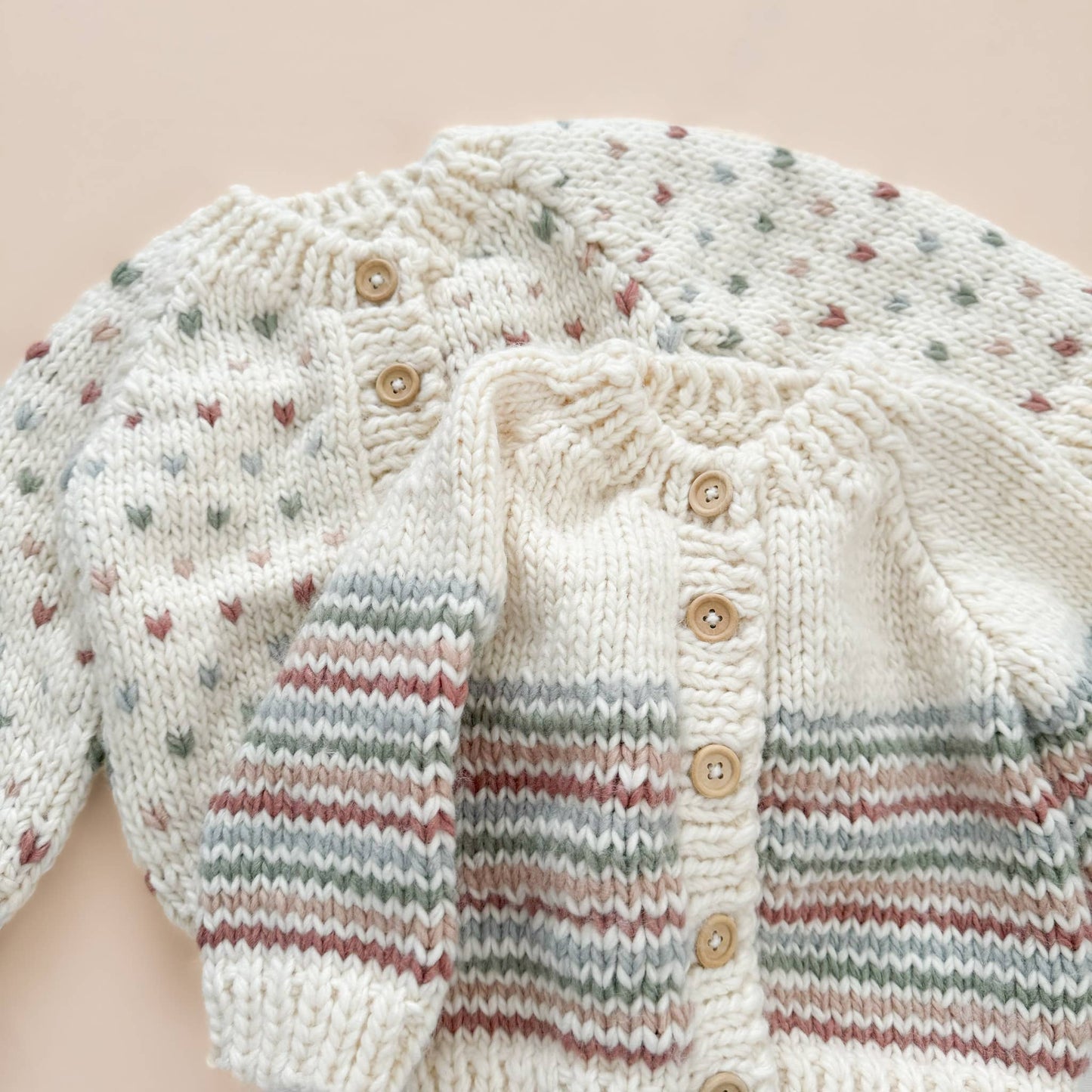 Kids Stripe Cardigan - Rainbow