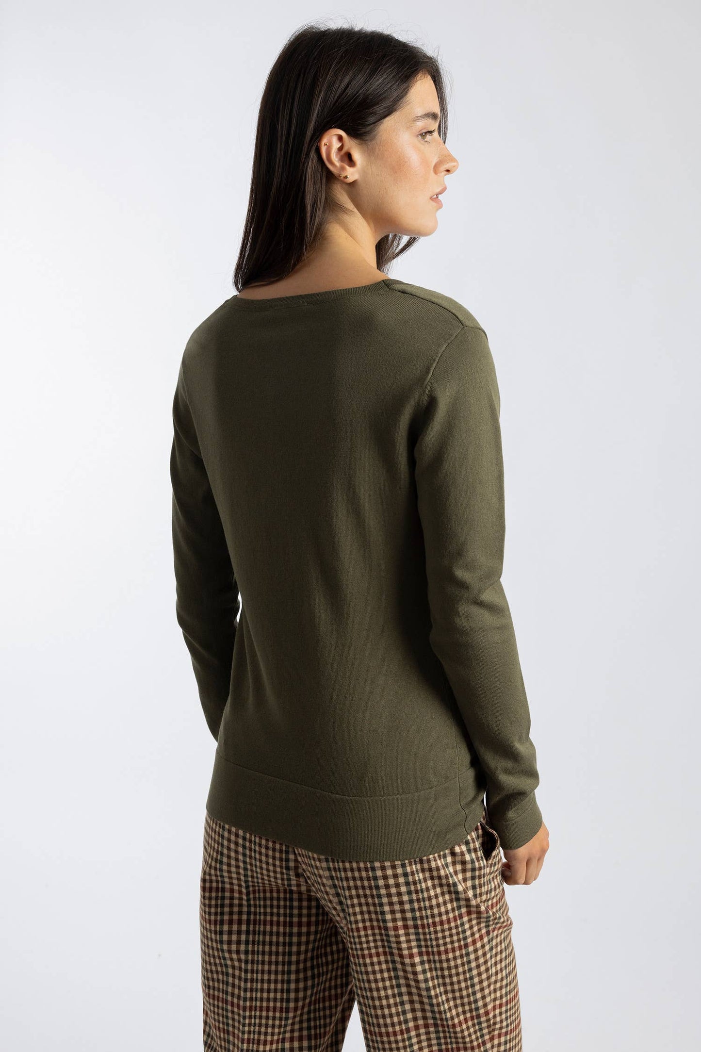 Military Green Cardigan