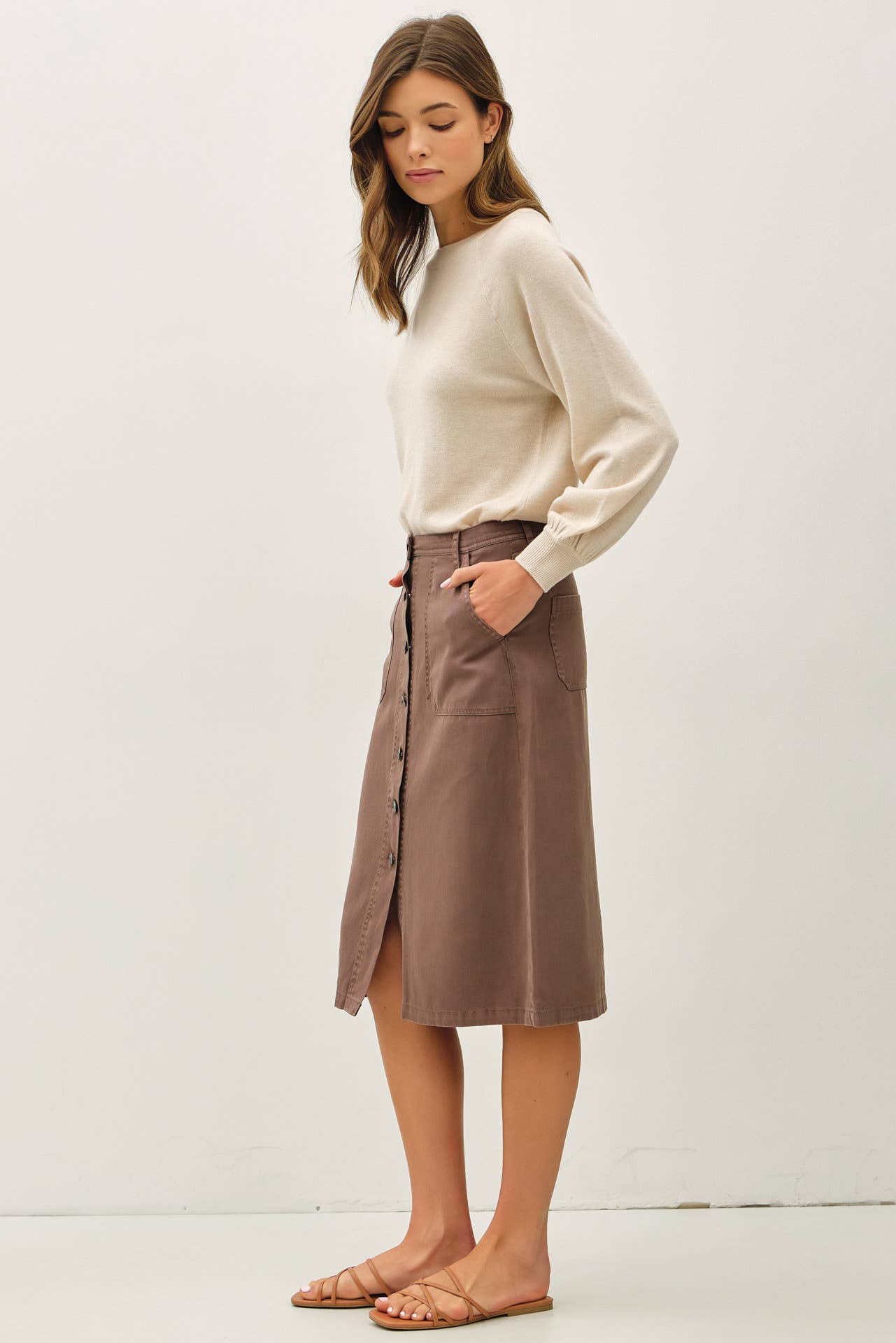 Cocoa Midi Skirt