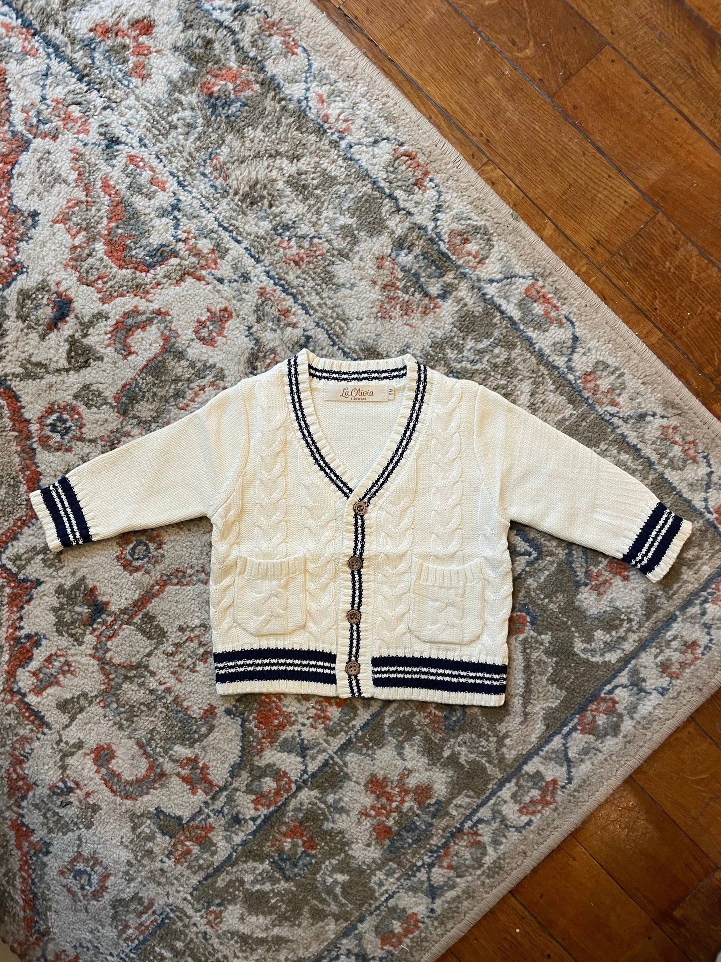 Kids Cream Cardigan