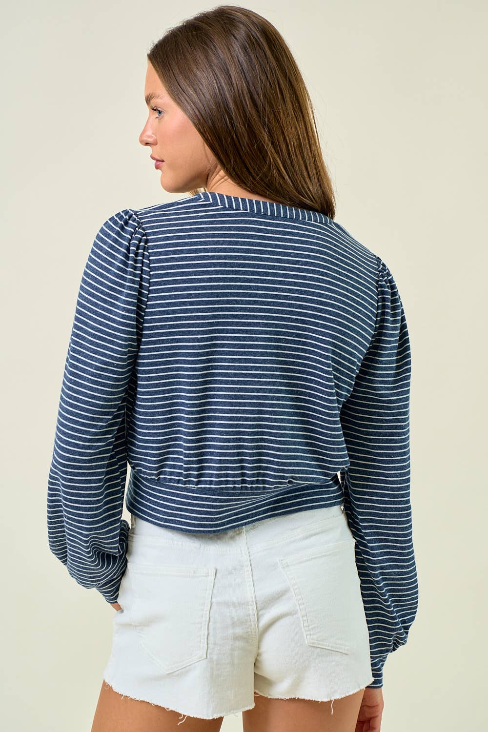 Indigo Button Top