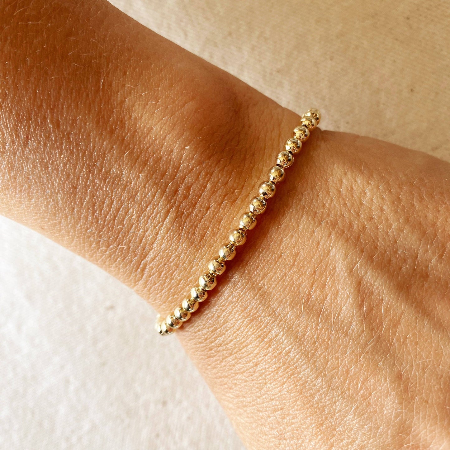 Gold Beaded Bracelet