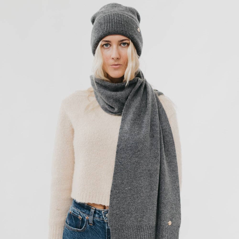 Cashmere Wrap & Beanie Set