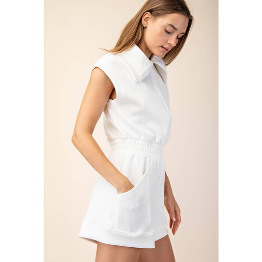 White Modal Romper