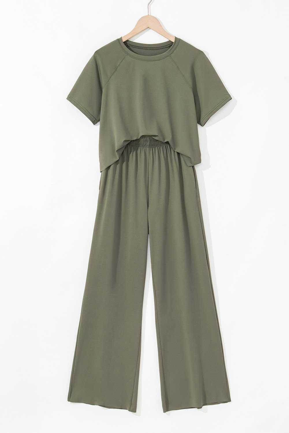 Olive Tee & Pants Set