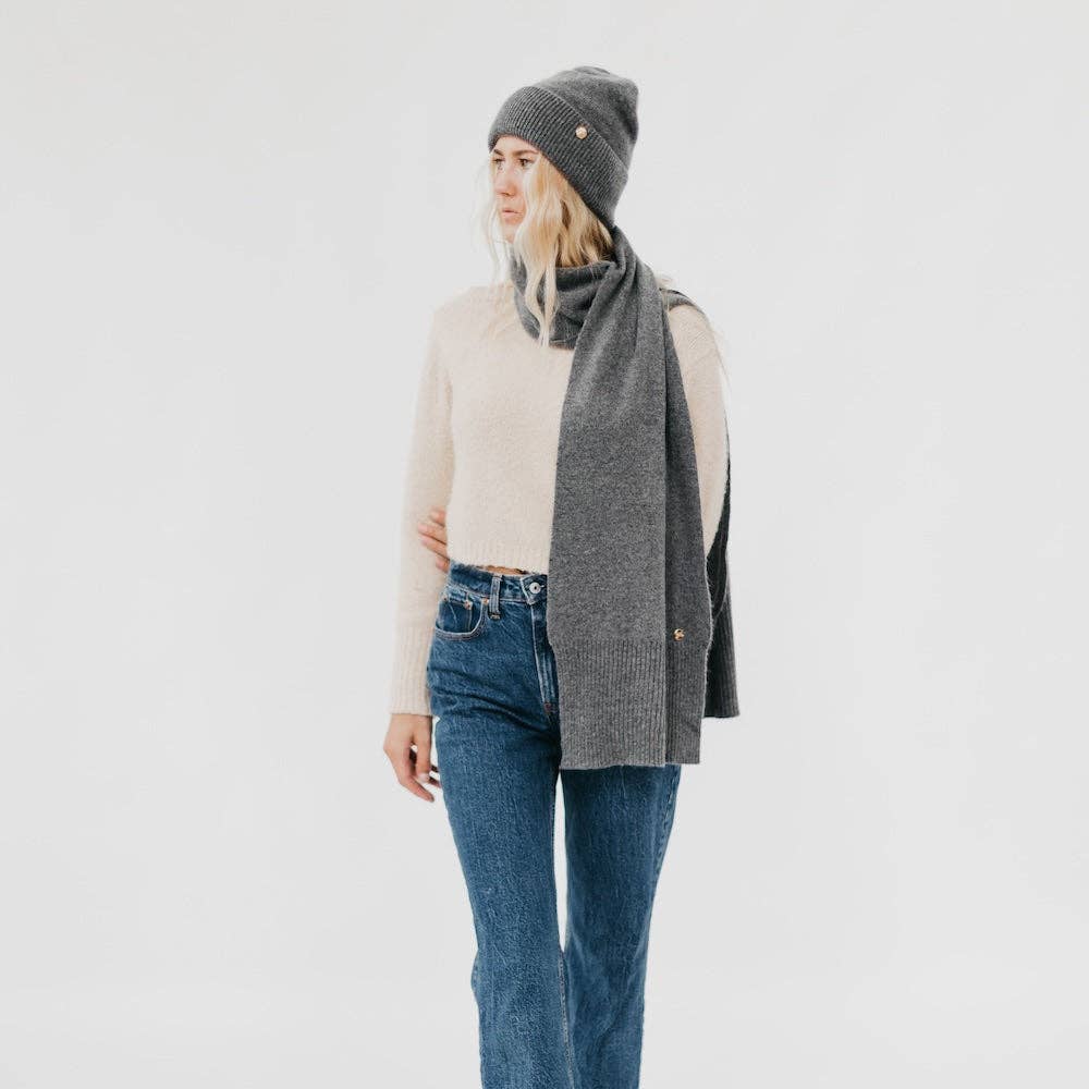 Cashmere Wrap & Beanie Set