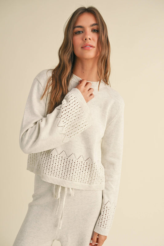 Border Crochet Sweater