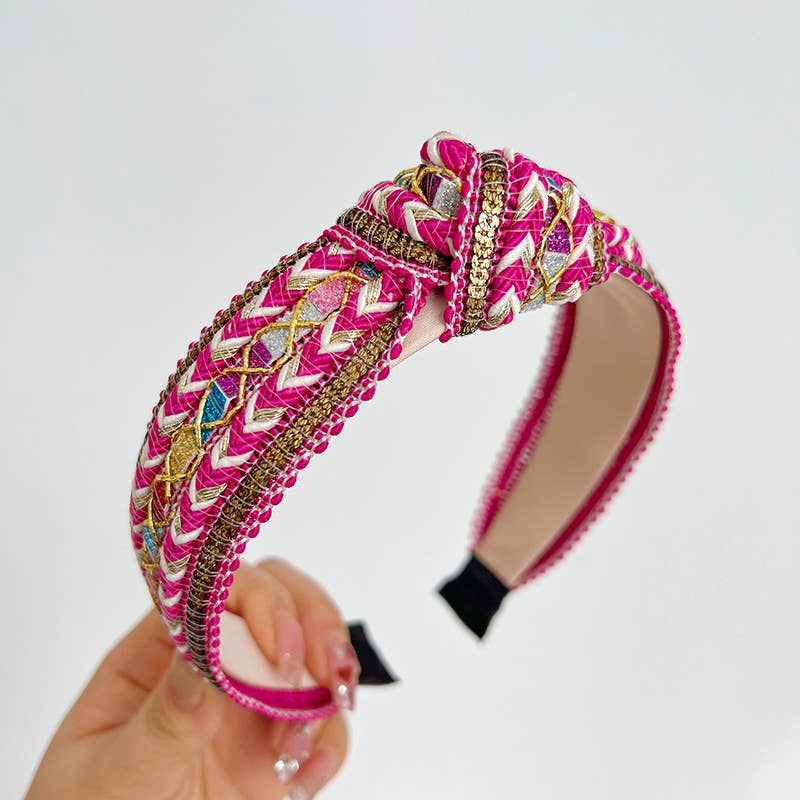 Boho Woven Knot Headband