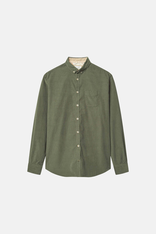 Green Corduroy Button Down