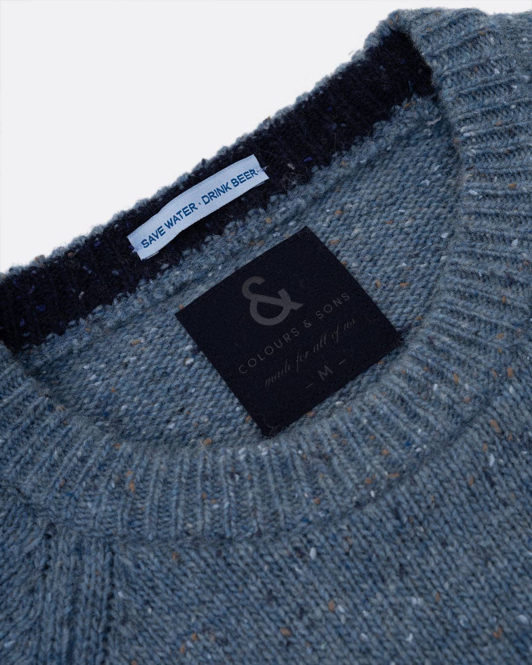 Donegal Knit Sweater - Blue