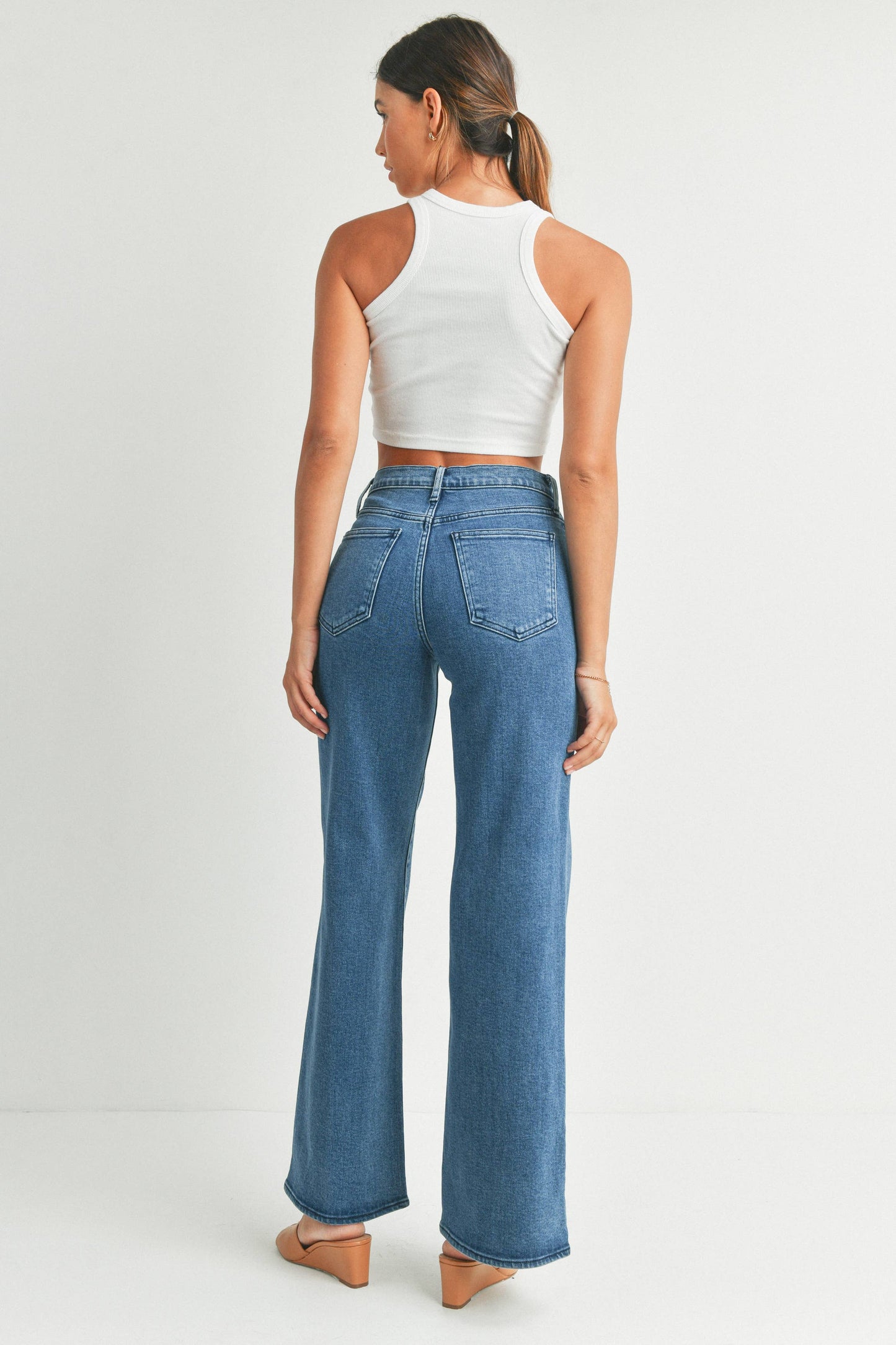 Palazzo Jean - Medium Denim