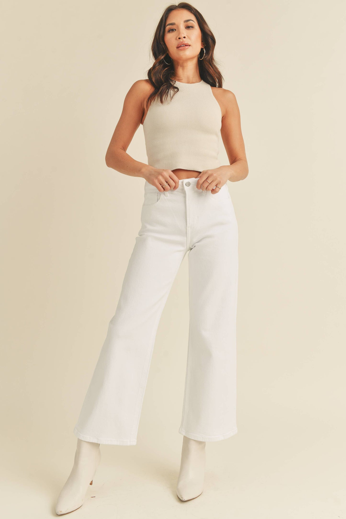 Slim White Denim