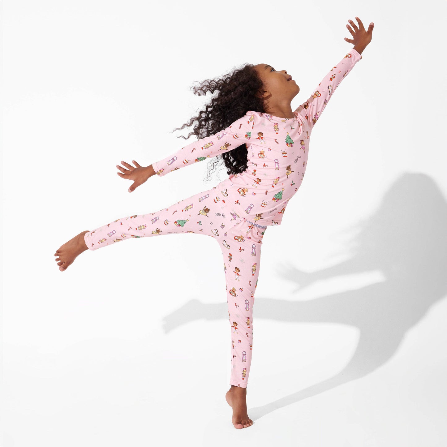 Kids Pink Nutcracker Pajamas