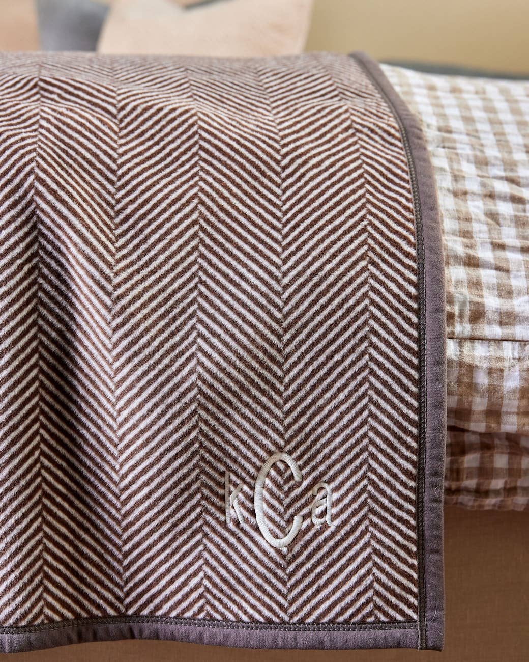 ChappyWrap Herringbone Chocolate Blanket