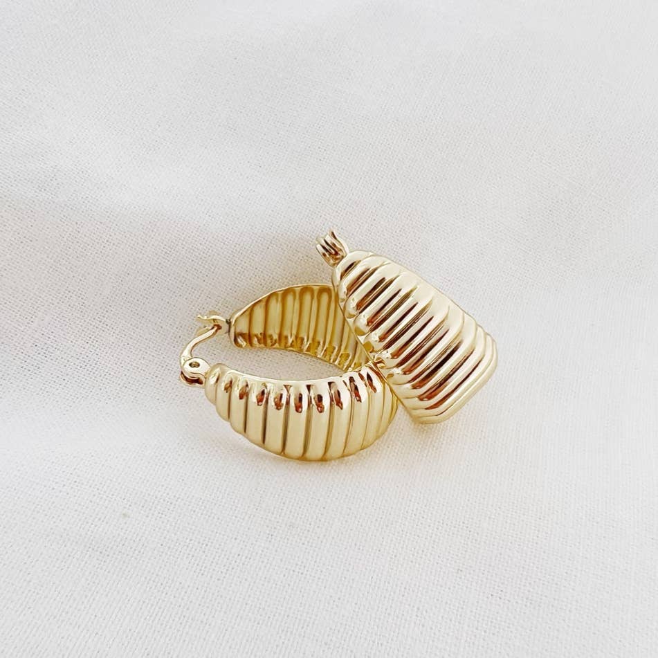 Textured Dome Hoops