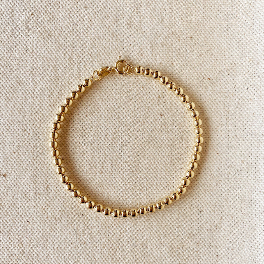 Gold Beaded Bracelet