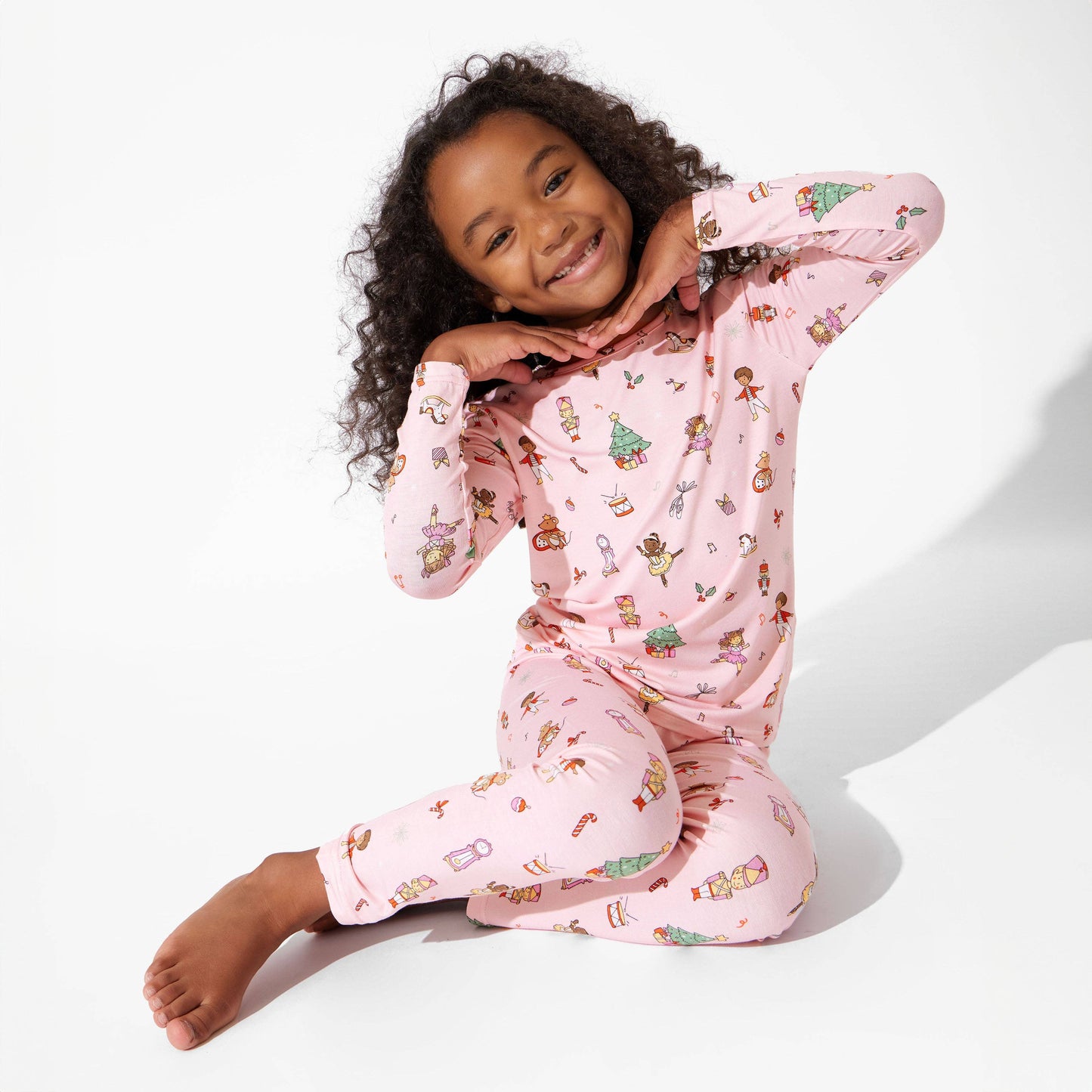 Kids Pink Nutcracker Pajamas