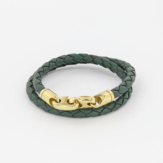 Leather Double Wrap Rope Bracelet