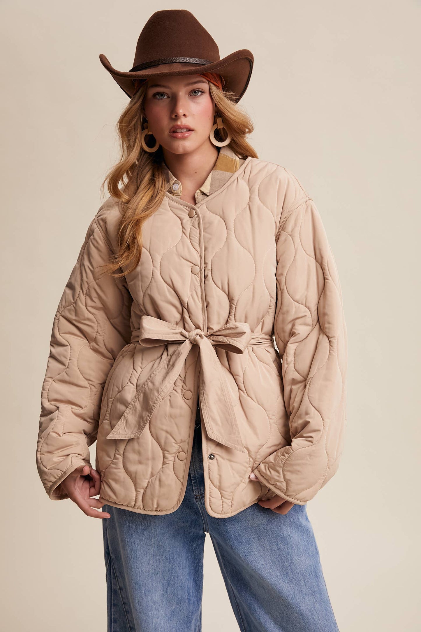 Champagne Quilted Jacket