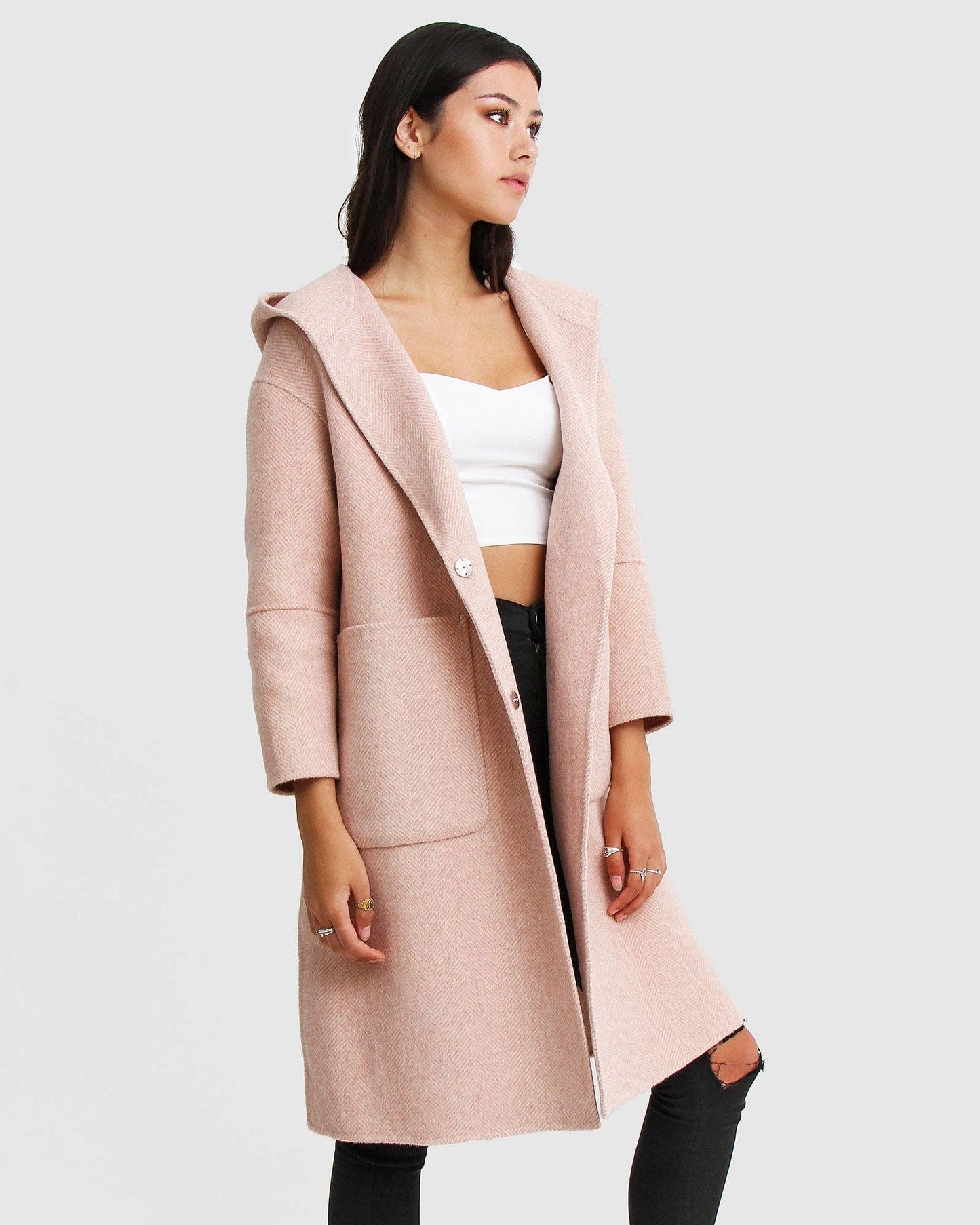 Australian Wool Coat - Pink