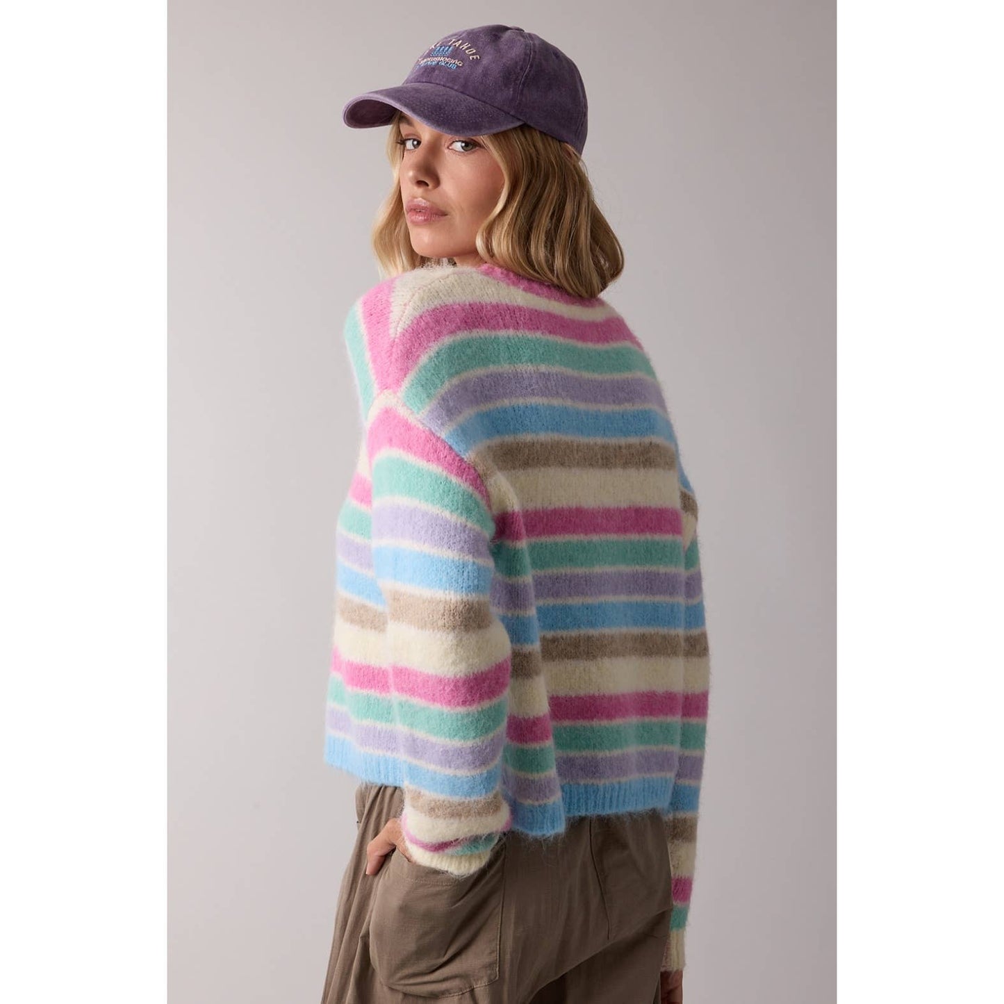 Brushed Multi-Striped Sweater
