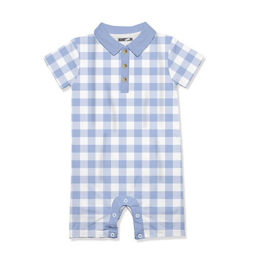 Periwinkle Gingham Playsuit