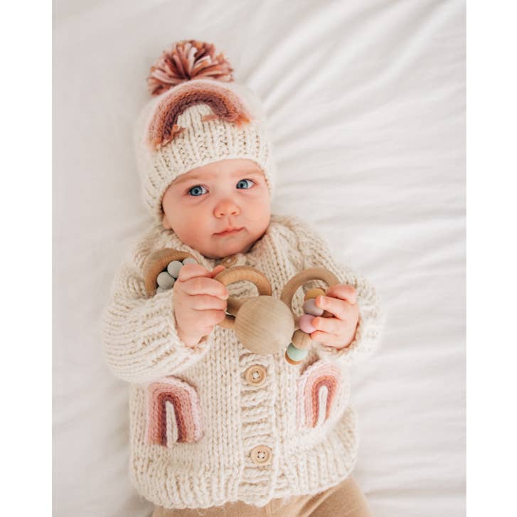 Kids Rainbow Cardigan Sweater