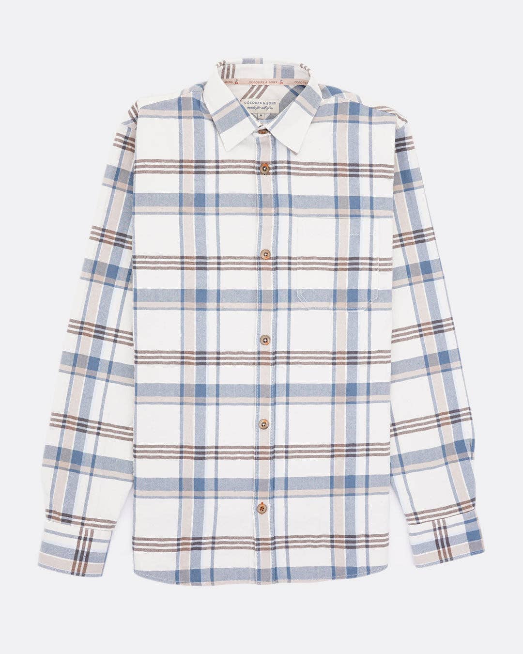 Denim Check Button Down