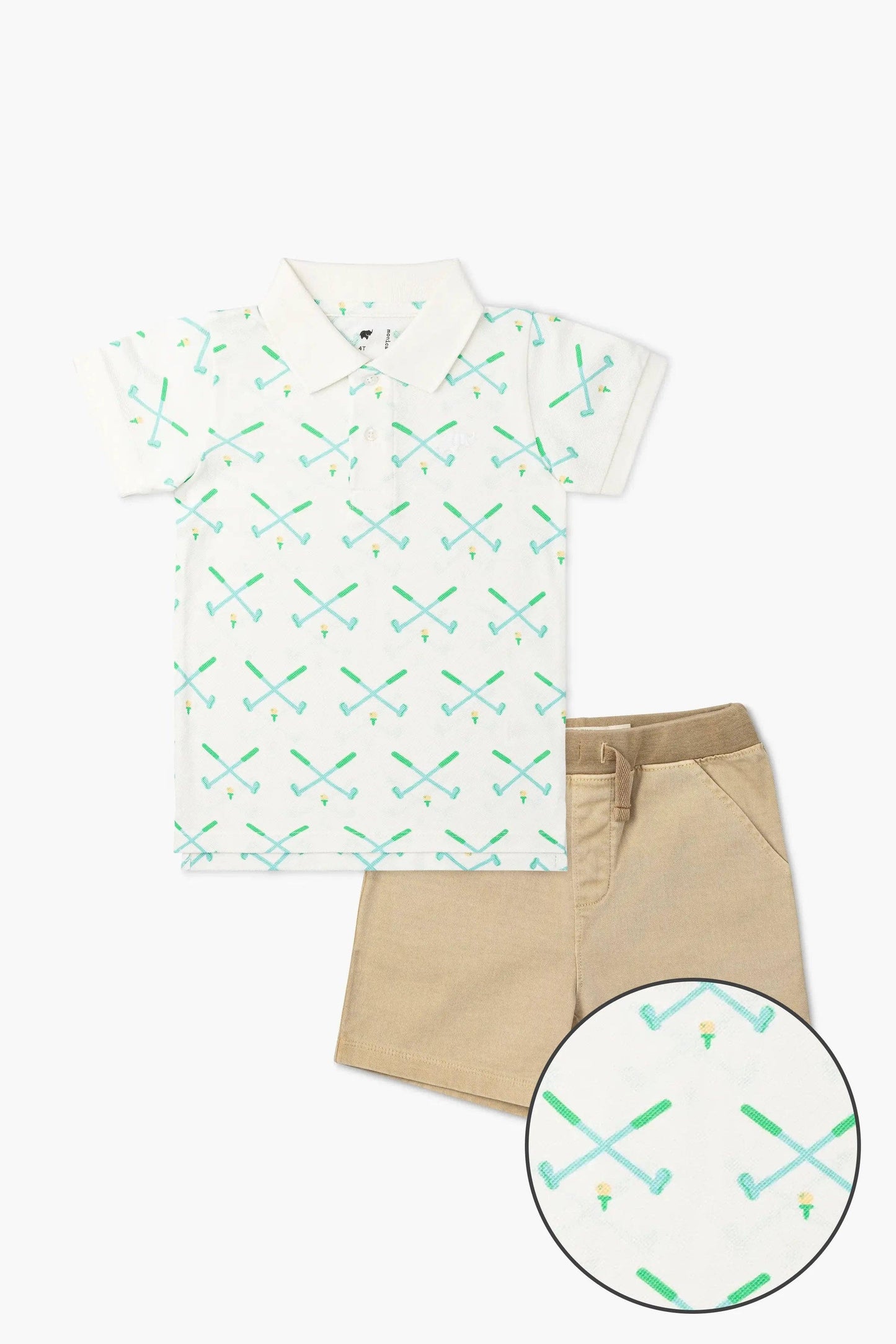 Kids Golf Polo + Short Set