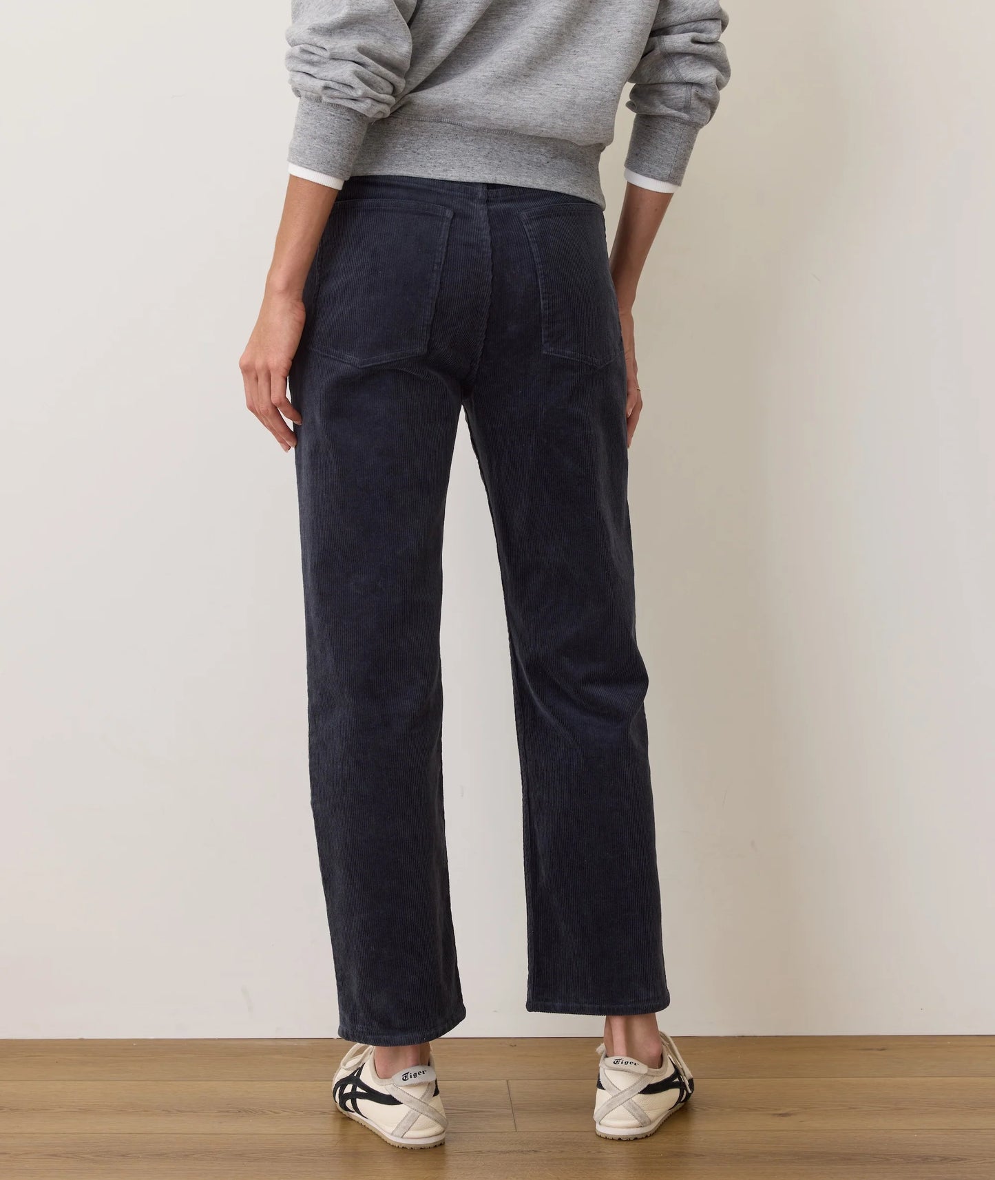 Marine Layer Navy Corduroy Straight Pant