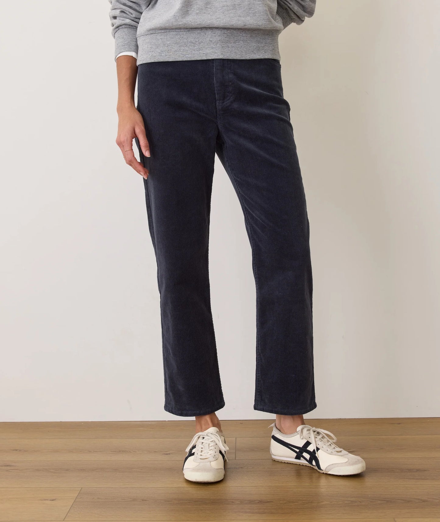 Marine Layer Navy Corduroy Straight Pant