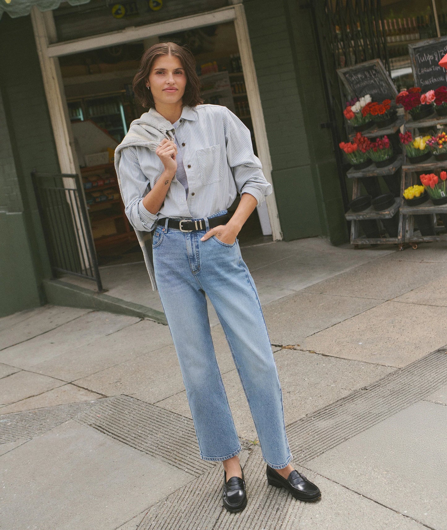 Marine Layer Straight Leg Denim - Vintage Wash