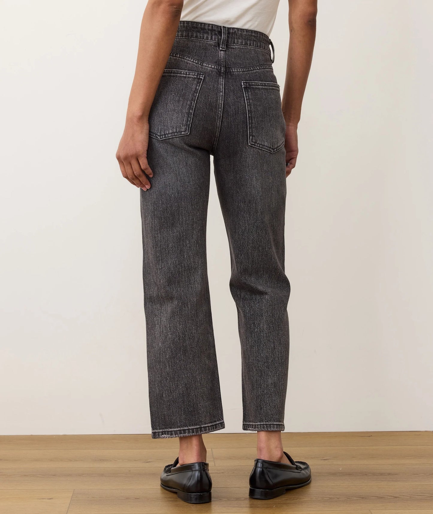 Marine Layer Straight Leg Denim - Washed Black