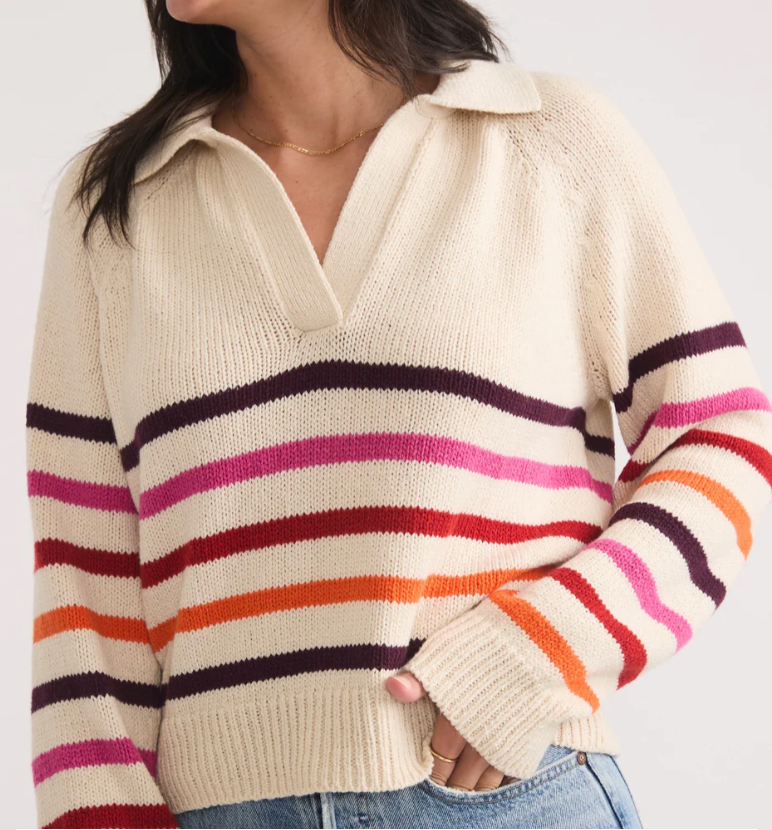 Marine Layer Claire Relaxed Sweater Polo