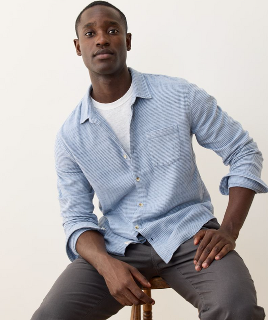 Marine Layer Mens Classic Stretch Salvage Shirt